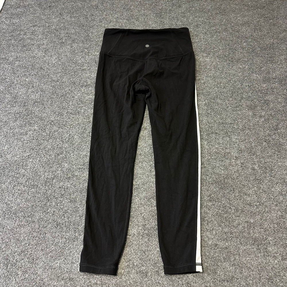 Athleta Leggings Womens Size S Black Elation Colorblock 7/8 Side Stripe